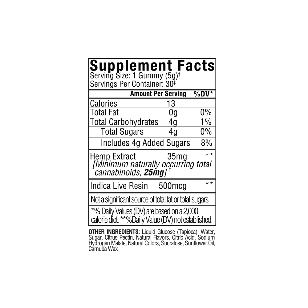 Beyond 1:1:1 Indica Live Resin Gummies - Image 7
