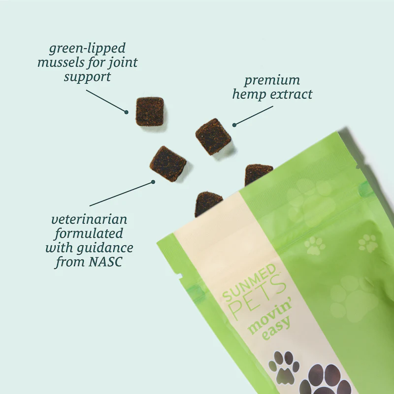 Broad Spectrum Movin’ Easy Relief CBD Pet Chews - Image 3